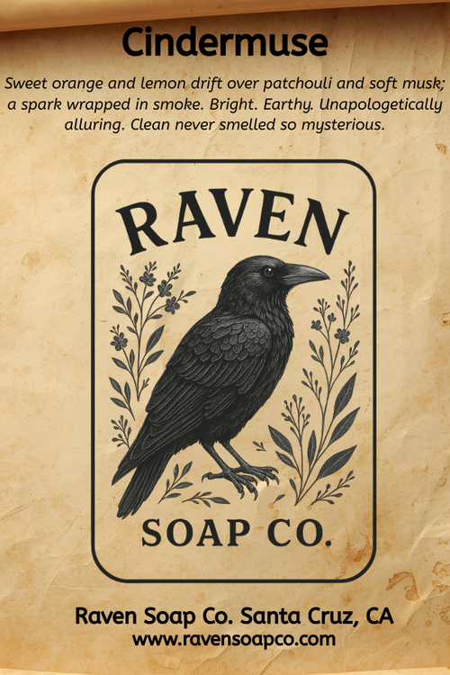 Cindermuse — Citrus Wrapped in Smoke Shea Butter Soap